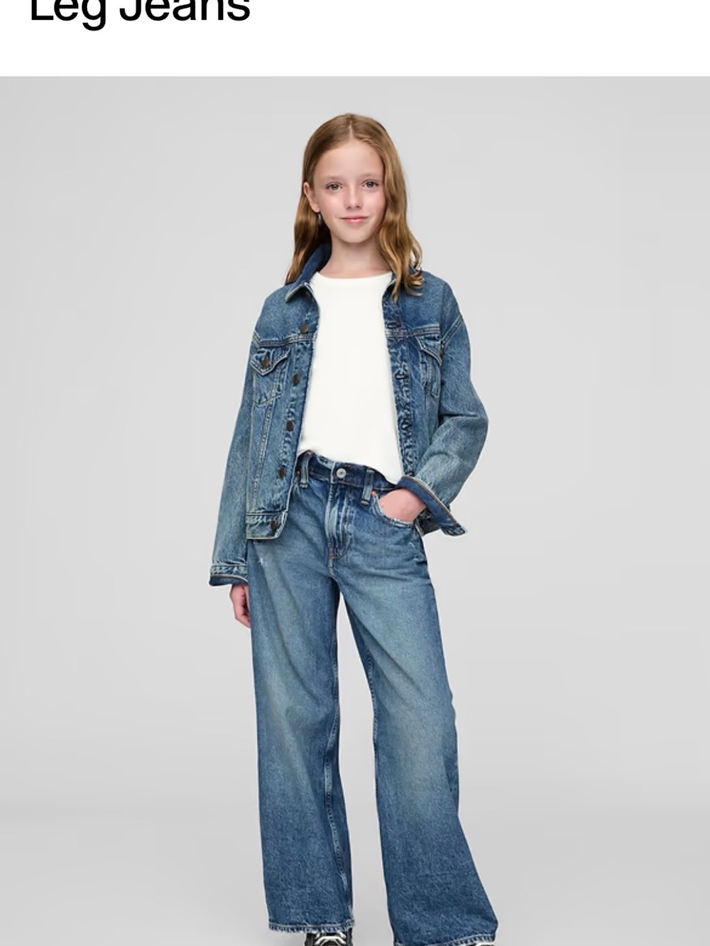 GAP Blue Wide-Leg Kids Jeans